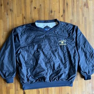 XL Navy blue v neck wind breaker